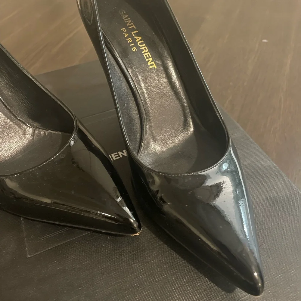 Saint Laurent Paris Patent Leather 36.5 Pumps - Picture 2 of 6